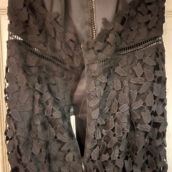 NWT Black Lace Floral Dress - Picture 4 of 6